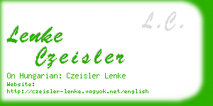 lenke czeisler business card